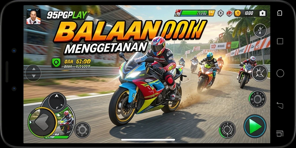 Gameplay menegangkan saat balapan motor di 95PGPLAY.