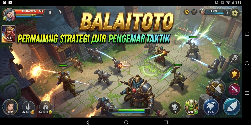 Tangkapan layar BALAITOTO menampilkan aksi strategis yang mendebarkan.