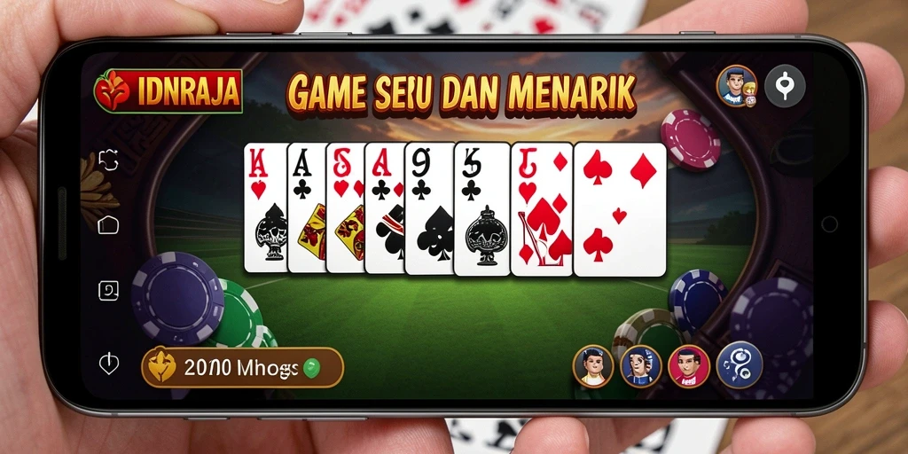 Tampilan gameplay seru dari IDNRAJA dengan pemain yang kompetitif.