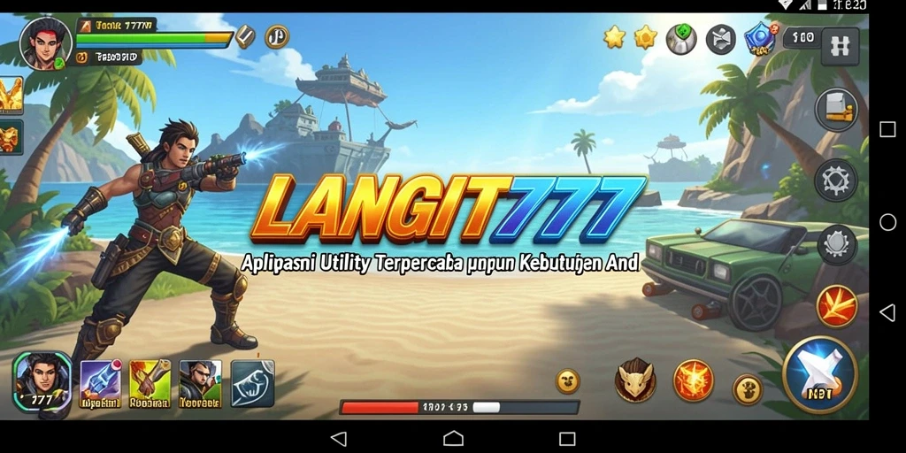 Tampilan antarmuka utama LANGIT777 dengan fitur Utility yang intuitif.