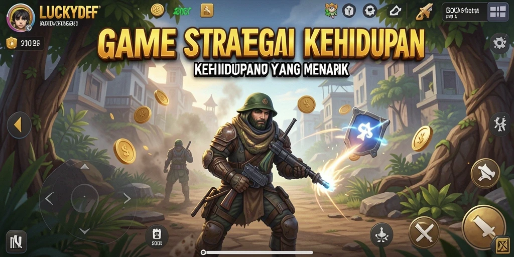 Tangkapan layar LUCKYDF menampilkan aksi strategi gameplay yang mengasyikkan.