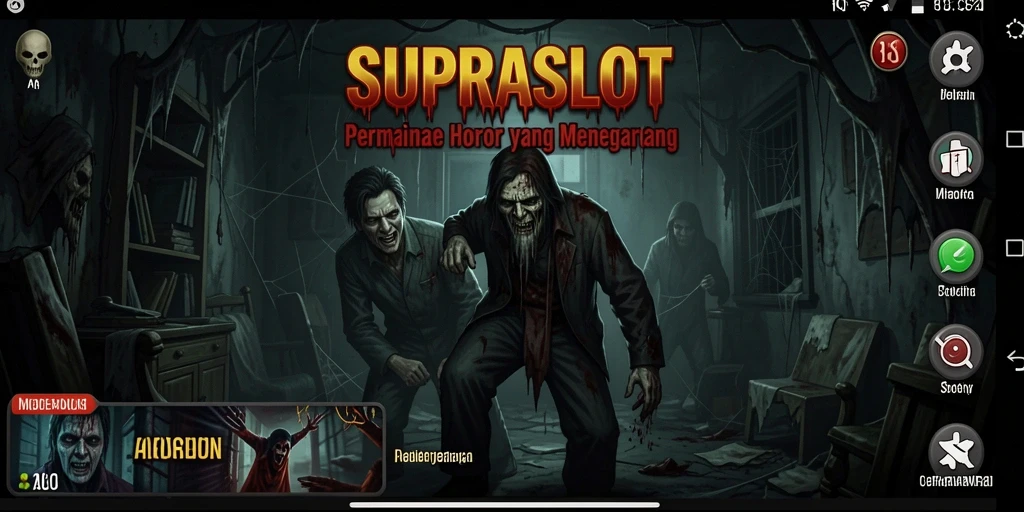 Tampilan gameplay menyeramkan di SUPRASLOT yang penuh ketegangan.