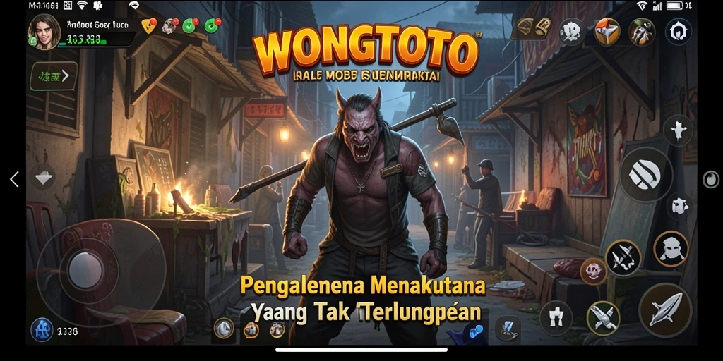 Screenshot gameplay WONGTOTO dengan suasana Horror yang mencekam.